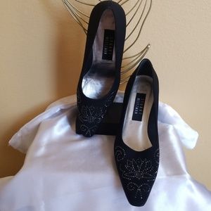 Stuart Weitzman Black sparkling pumps 8-B